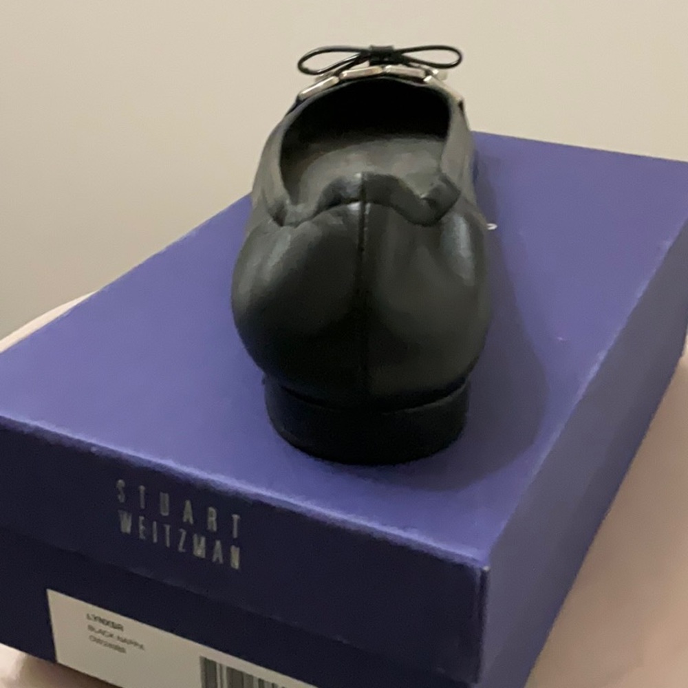 Stuart Weitzman Black Leather Flat - Picture 5 of 7
